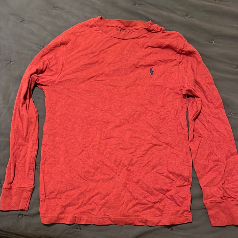 Ralph Lauren Youth M (10-12) Red Long Sleeve Shirt